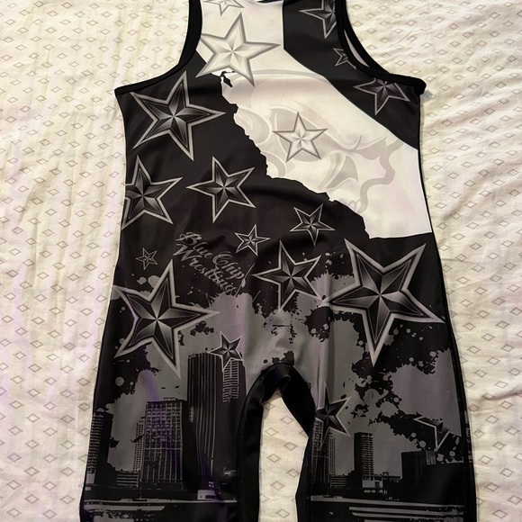 Adult Men’s California State Wrestling Singlet XXL by Blue Chip Discontinued - Picture 2 of 4